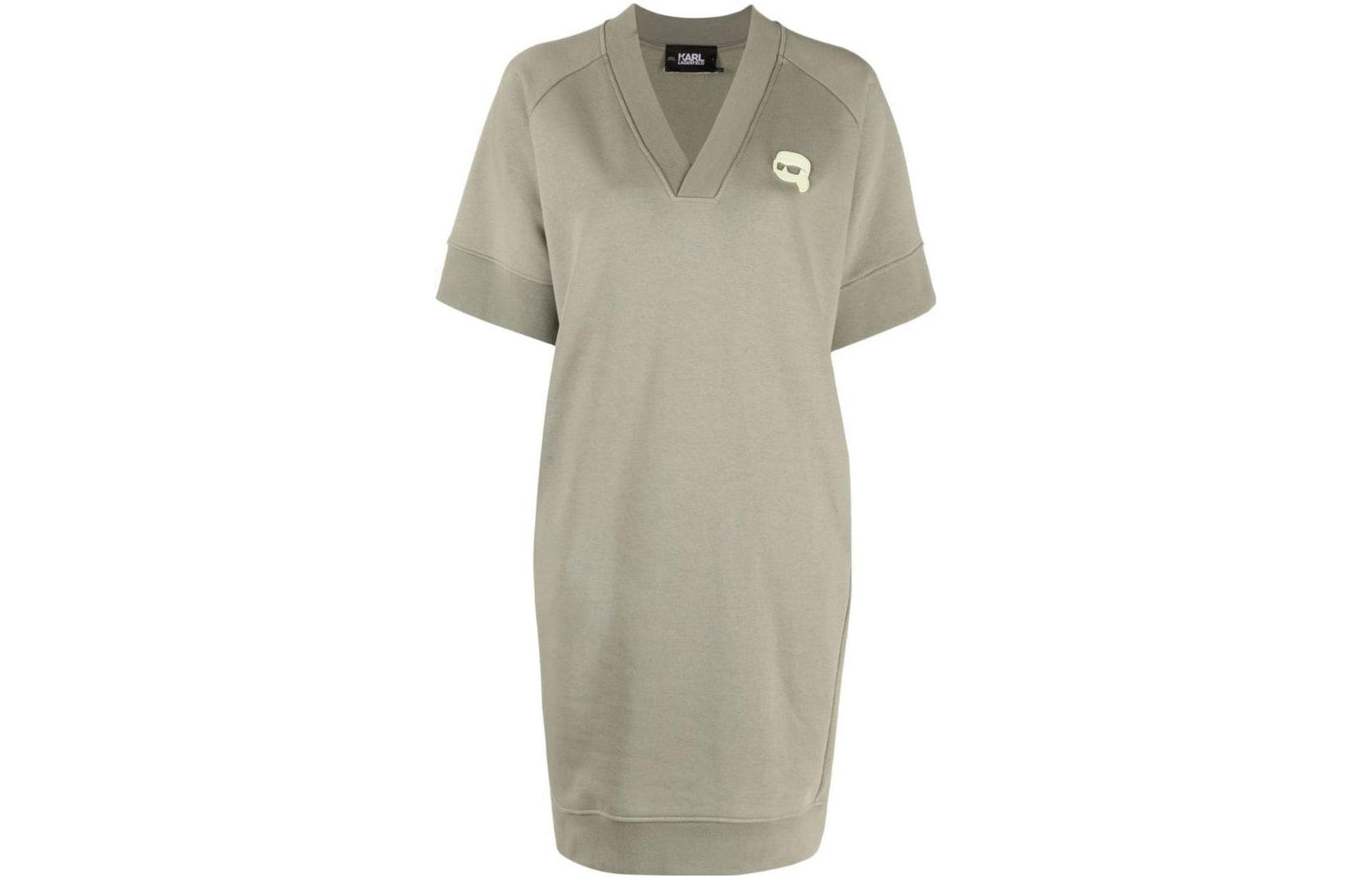 

Платье с короткими рукавами Karl Lagerfeld для женщин Matcha KARL LAGERFELD / Karl Lagerfeld Jeans, Matcha