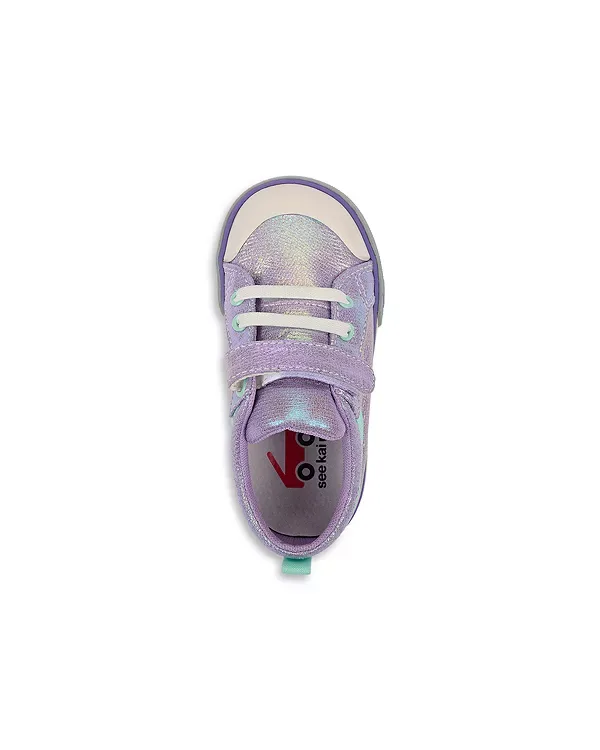 Фиолетовые металлические кроссовки Kristin - для малышей See Kai Run, Purple — фото 2