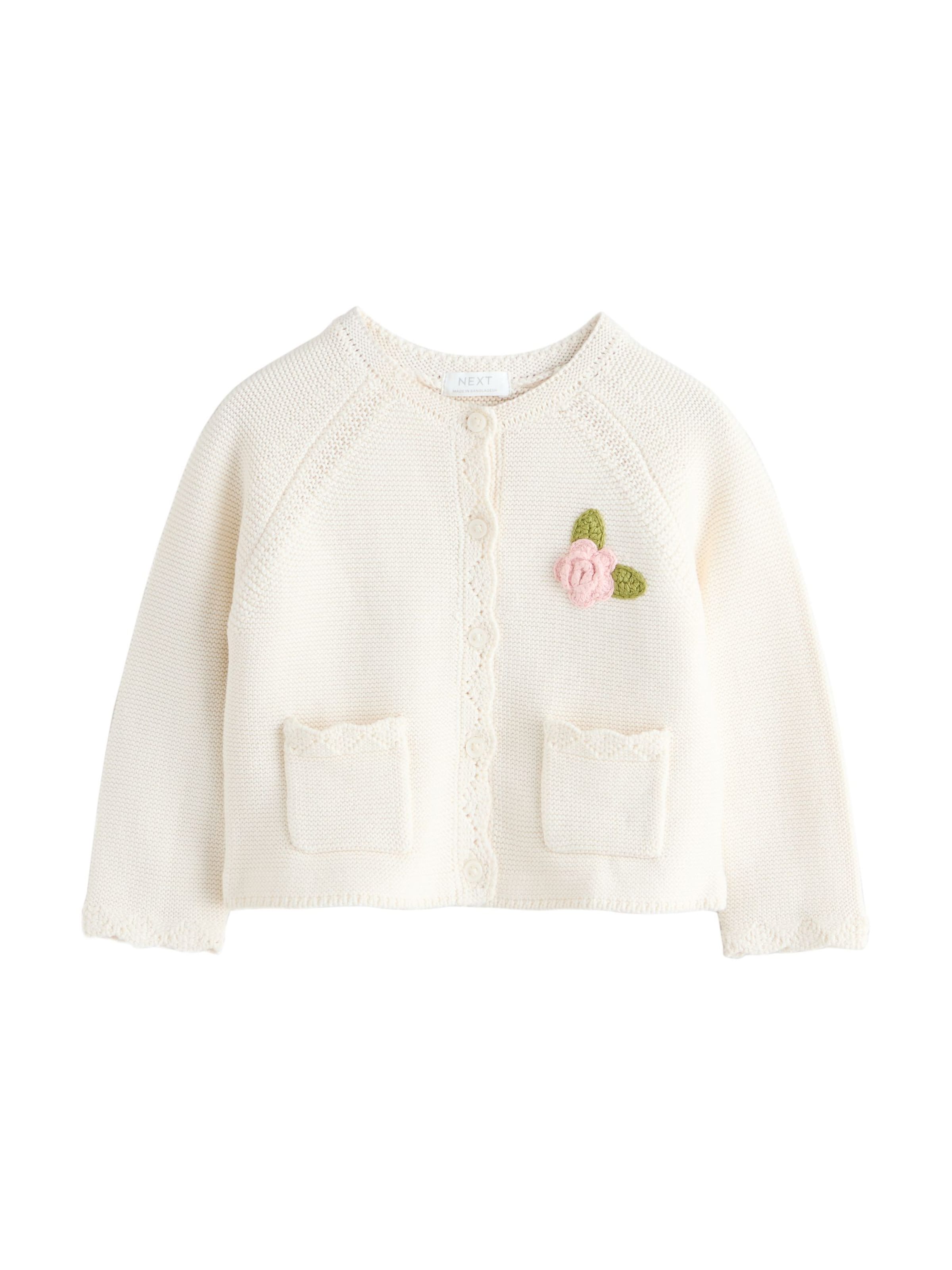 

Next Кардиган 'Flower Girl' вязаный, белый