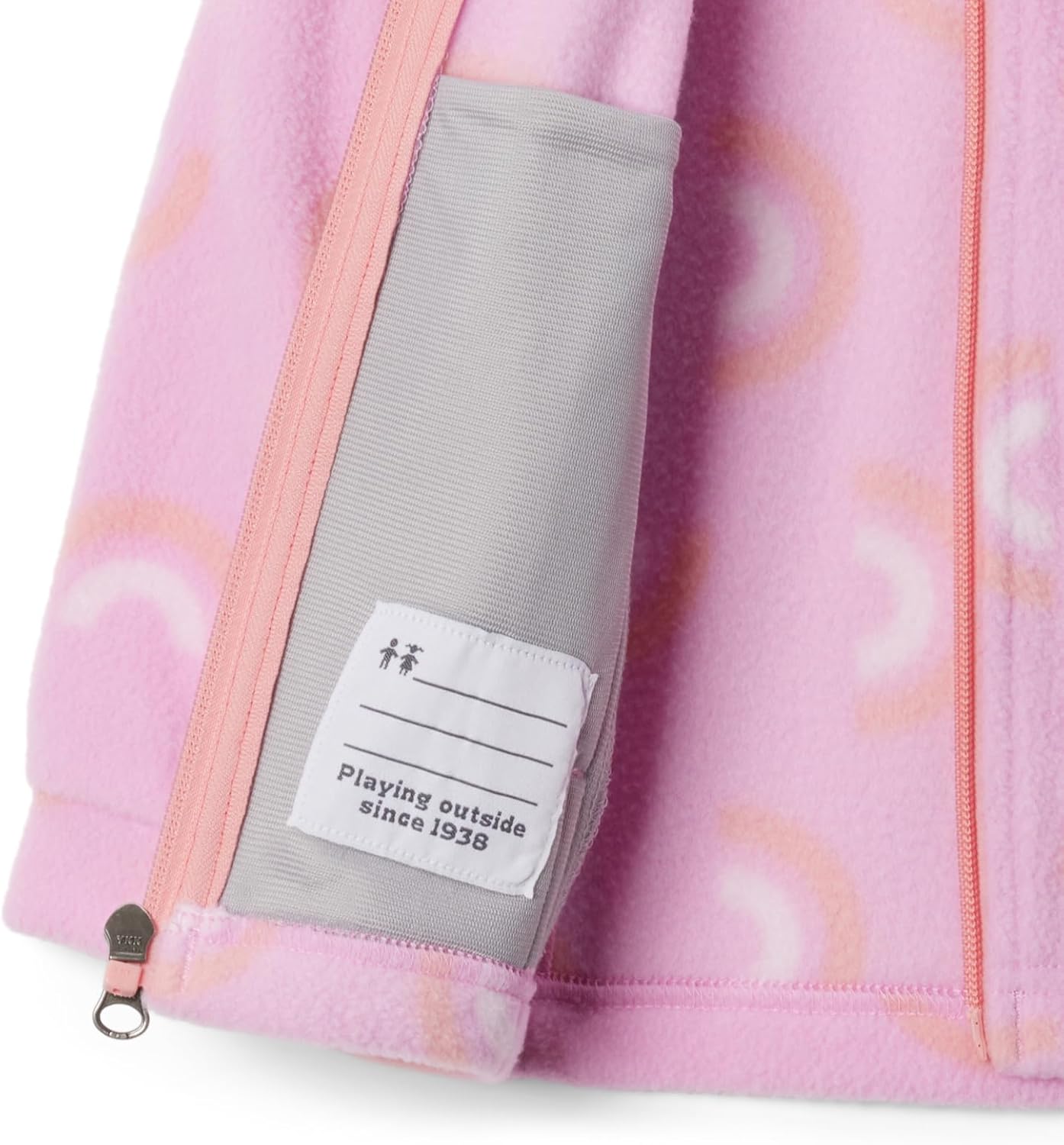Columbia Youth Girls Benton Springs II Printed Fleece, Cosmos Rainbowy — фото 3