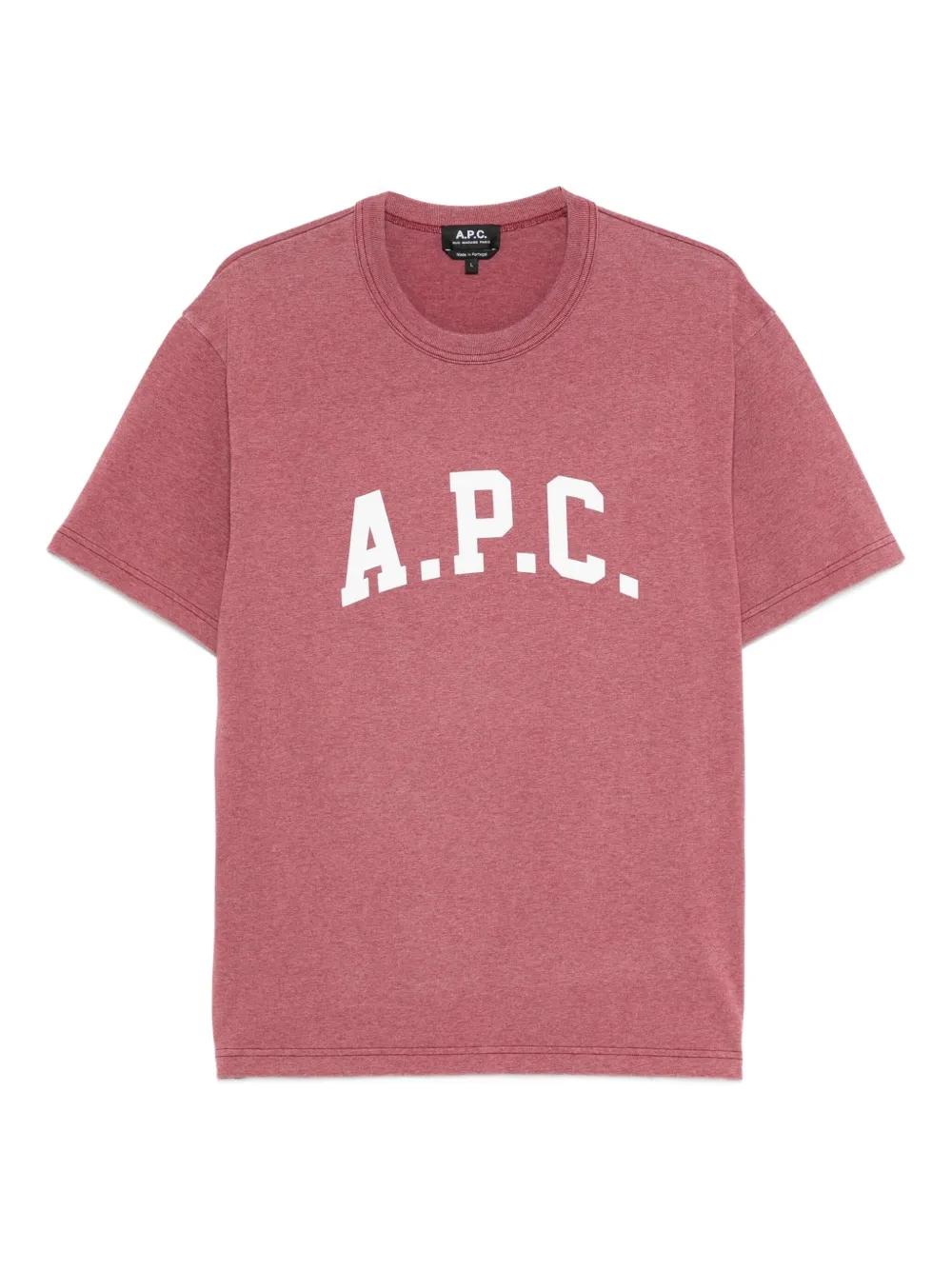 

Футболка с логотипом A.P.C., розовый