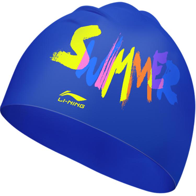 

LINING Силиконовая плавательная шапочка для детей blue