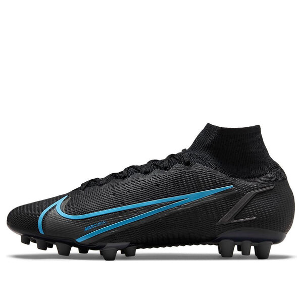 

Кроссовки mercurial superfly 8 elite ag 'black photo blue' Nike, черный