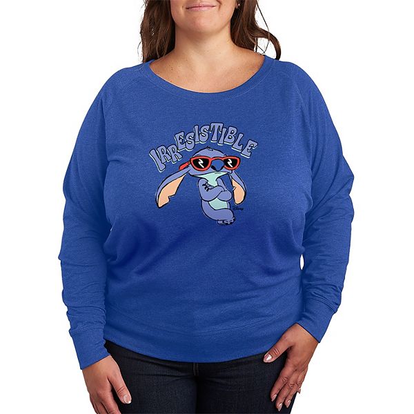 

Plus size футболка с длинным рукавом Lilo & Stitch из французского флиса Disney, Heather Royal Blue, Синий, Plus size футболка с длинным рукавом Lilo & Stitch из французского флиса Disney, Heather Royal Blue