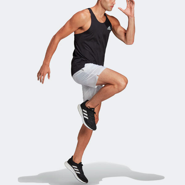 Майка Men's adidas Solid Color Alphabet Logo Running Sports Vest Black, мультиколор — фото 4