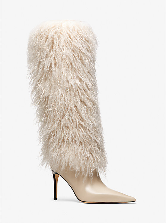 Ботинки из искусственной овчины Dawn Michael Kors, бежевый