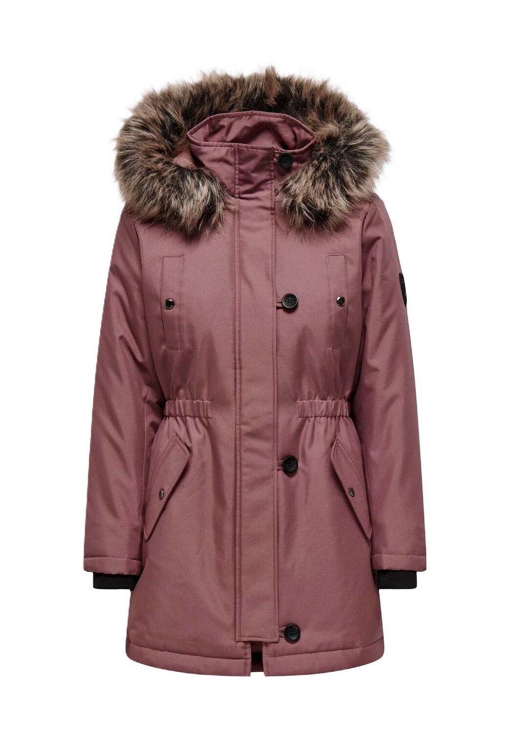 

Парка "Ирис", капюшон, нагрудные карманы, женская ONLY, цвет 207991003 Rose Br