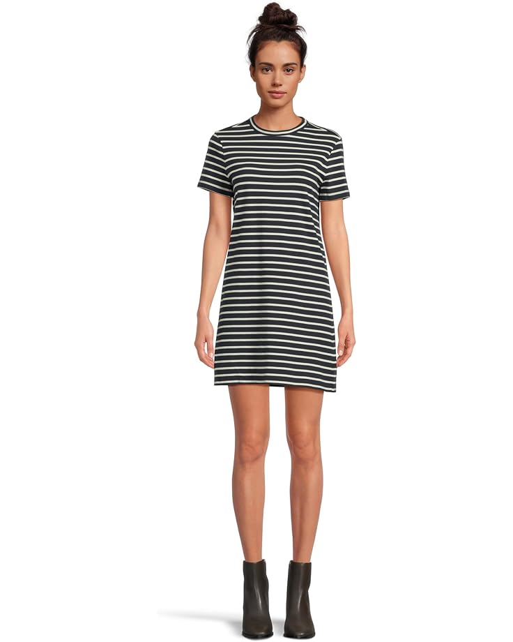 

Платье Madewell Knit T-Shirt Mini Dress Stripe, темно-синий