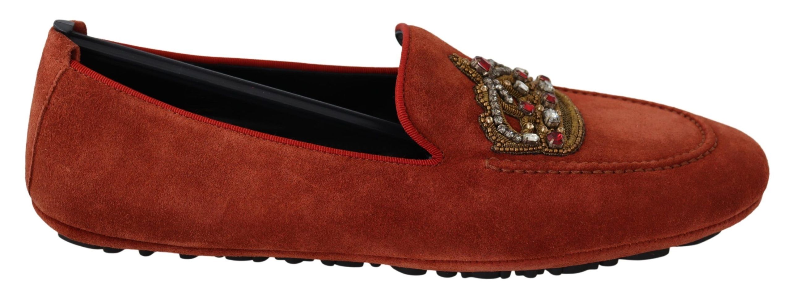 

Роскошные оранжевые кожаные туфли с золотой вышивкой Dolce & Gabbana