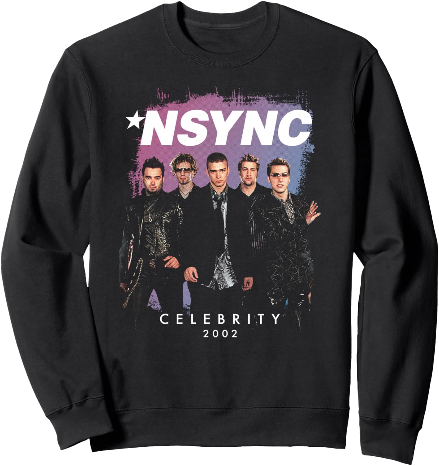 

Официальная толстовка с логотипом альбома NSYNC Celebrity 2002 года, черная, Черный, Официальная толстовка с логотипом альбома NSYNC Celebrity 2002 года, черная