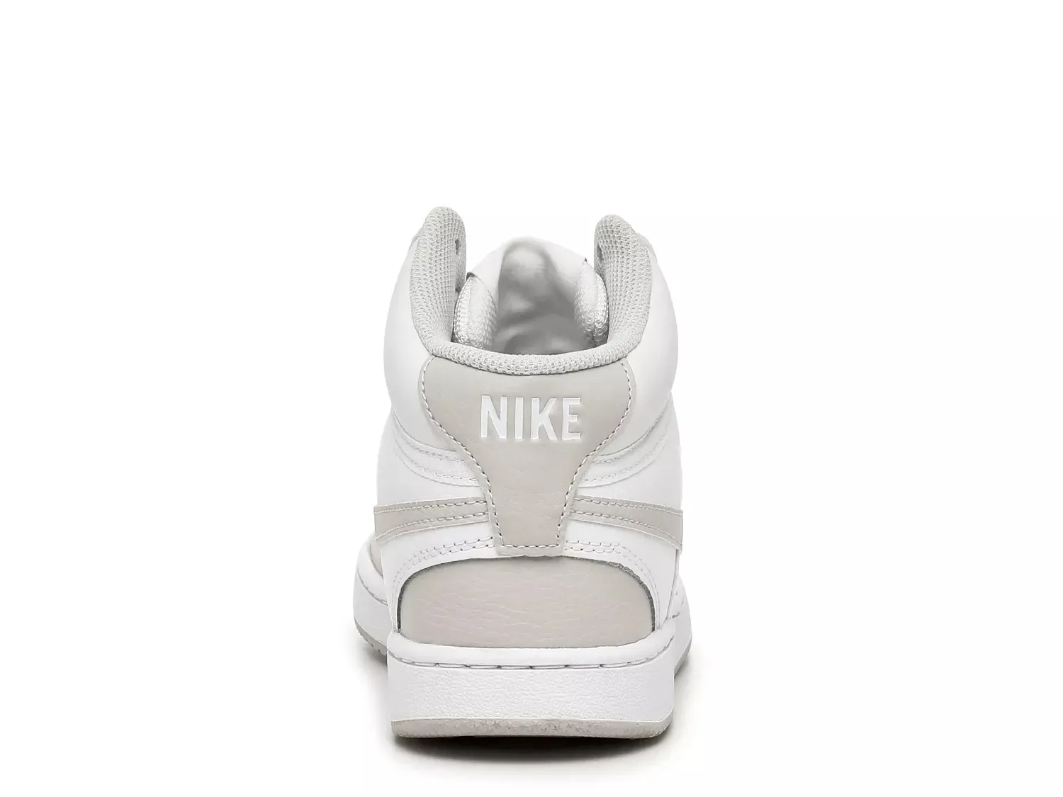 Кроссовки Nike Court Vision Mid — женские, белые/серо-коричневые — фото 4