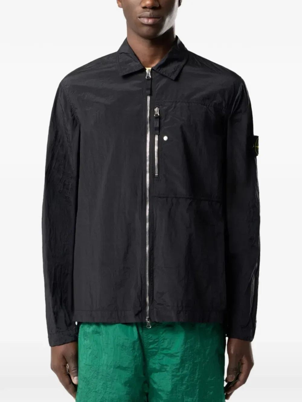 Куртка-рубашка на молнии Stone Island, черный — фото 3