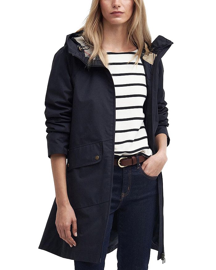 

Герон Длинная Водонепроницаемая Куртка Barbour, синий