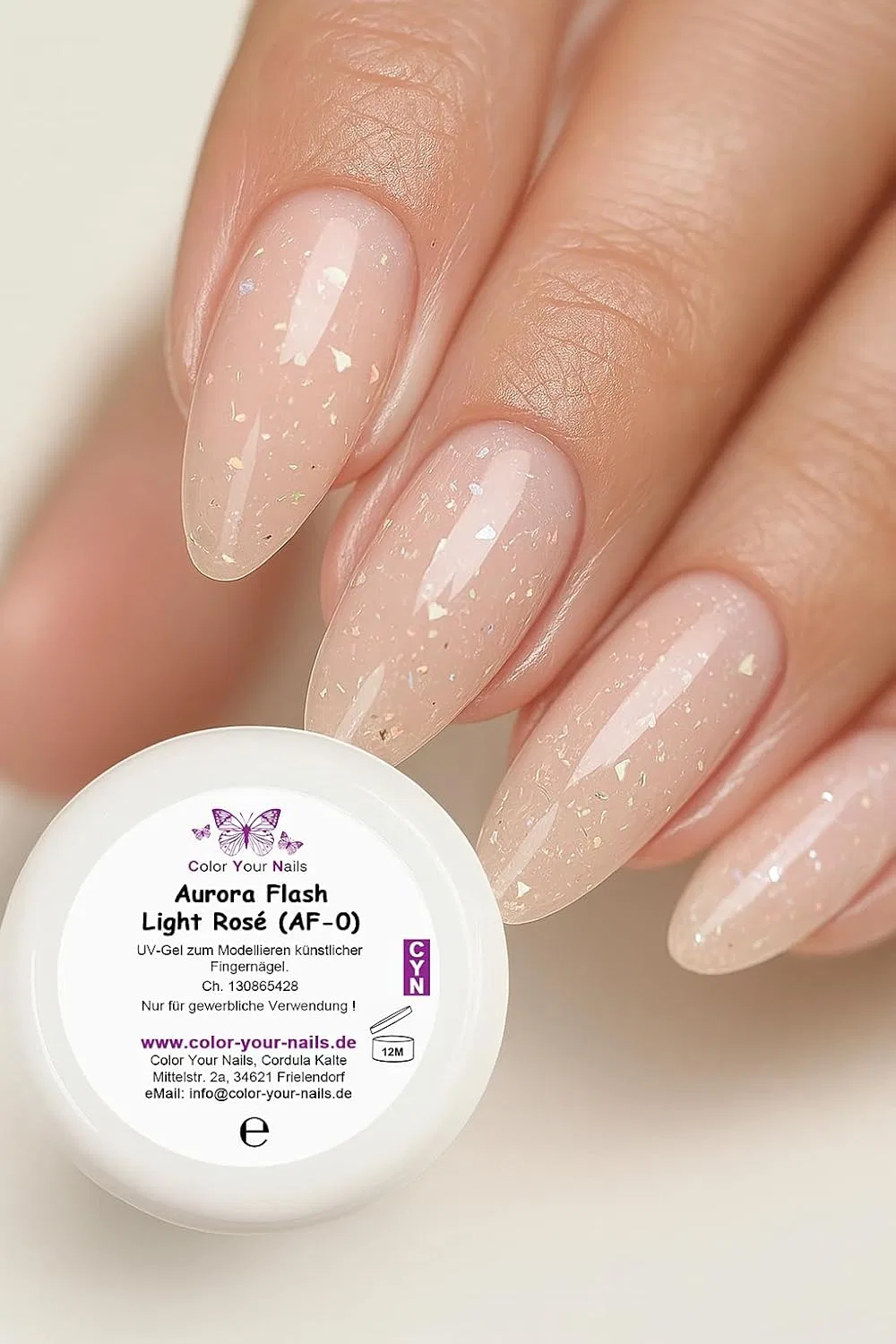 Камуфлирующий гель для наращивания «Aurora Flash» от Builder Gel Color Your Nails — фото 3