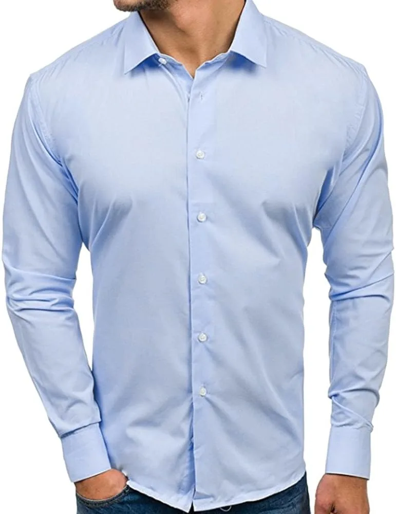 

Мужская рубашка с длинным рукавом Business Casual, M-2XL