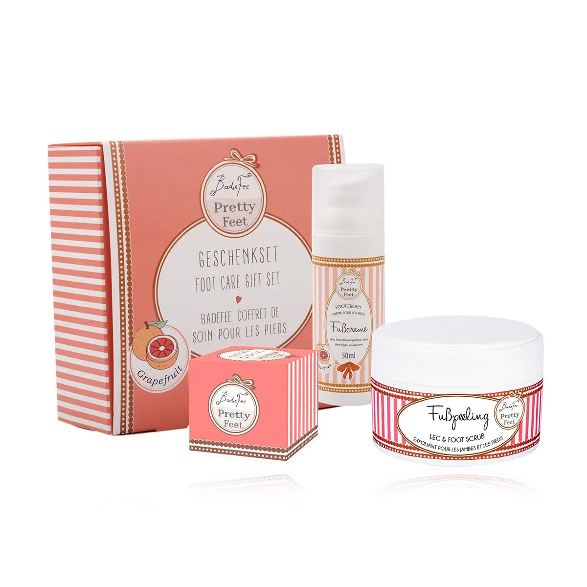 Подарочный набор для ухода за ногами BadeFee Pretty Feet Grapefruit Badefee