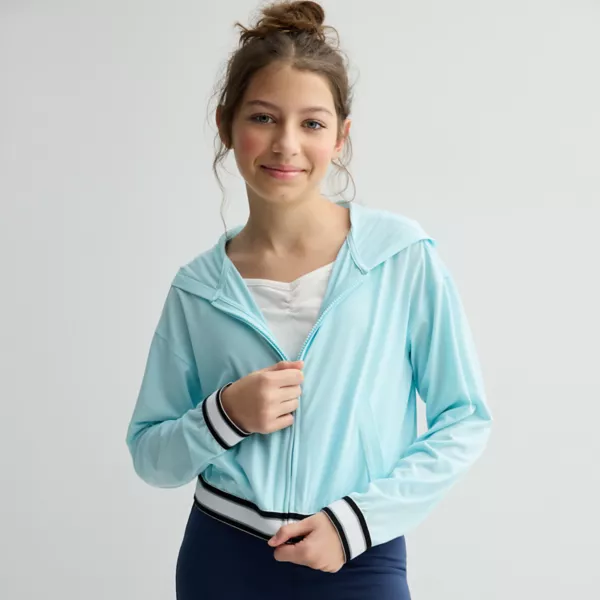 

Спортивная сетчатая куртка для девочек 7-16 лет Tek Gear, голубой