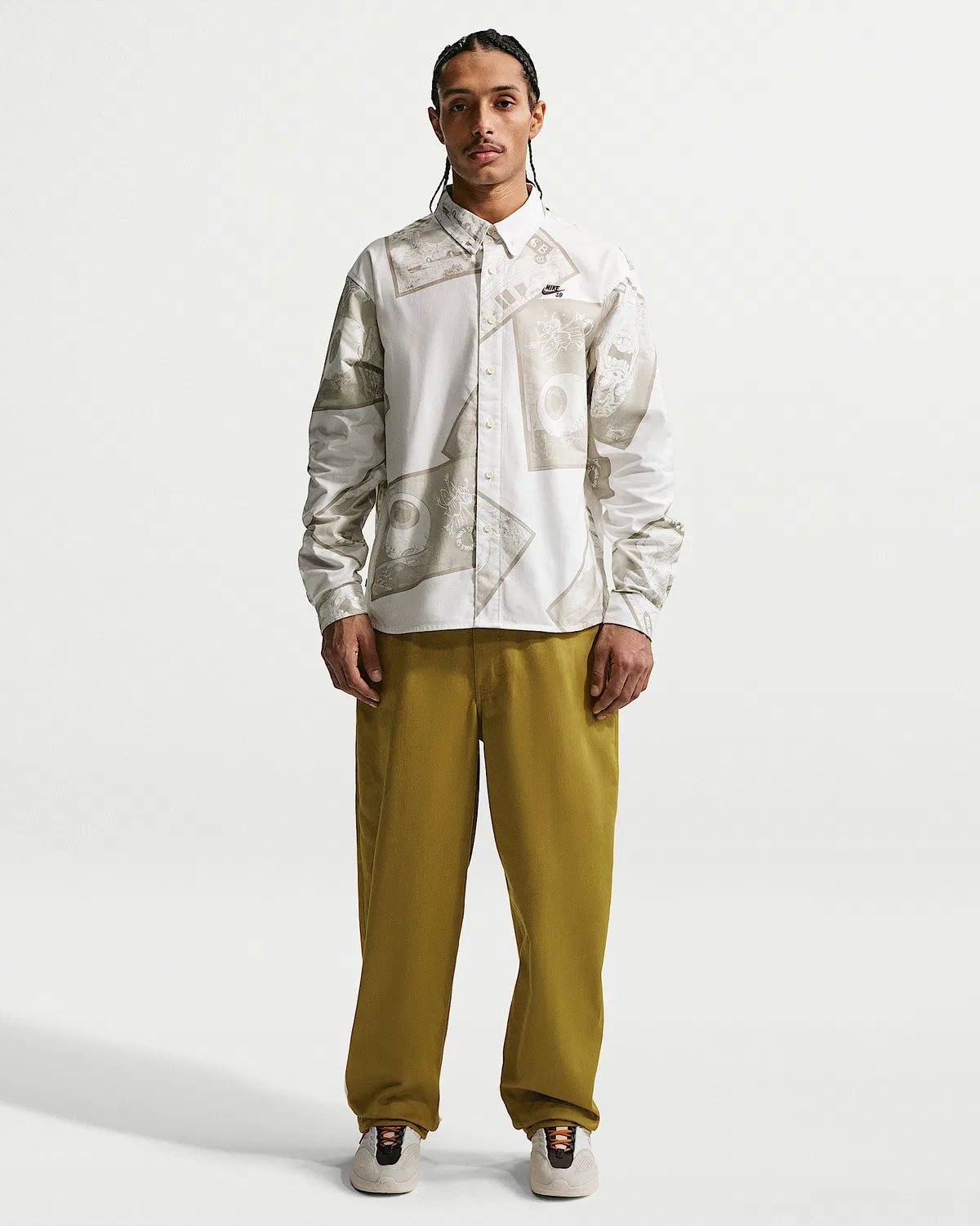 Мужские свободные джинсовые скейт-штаны Nike SB, Peat Moss