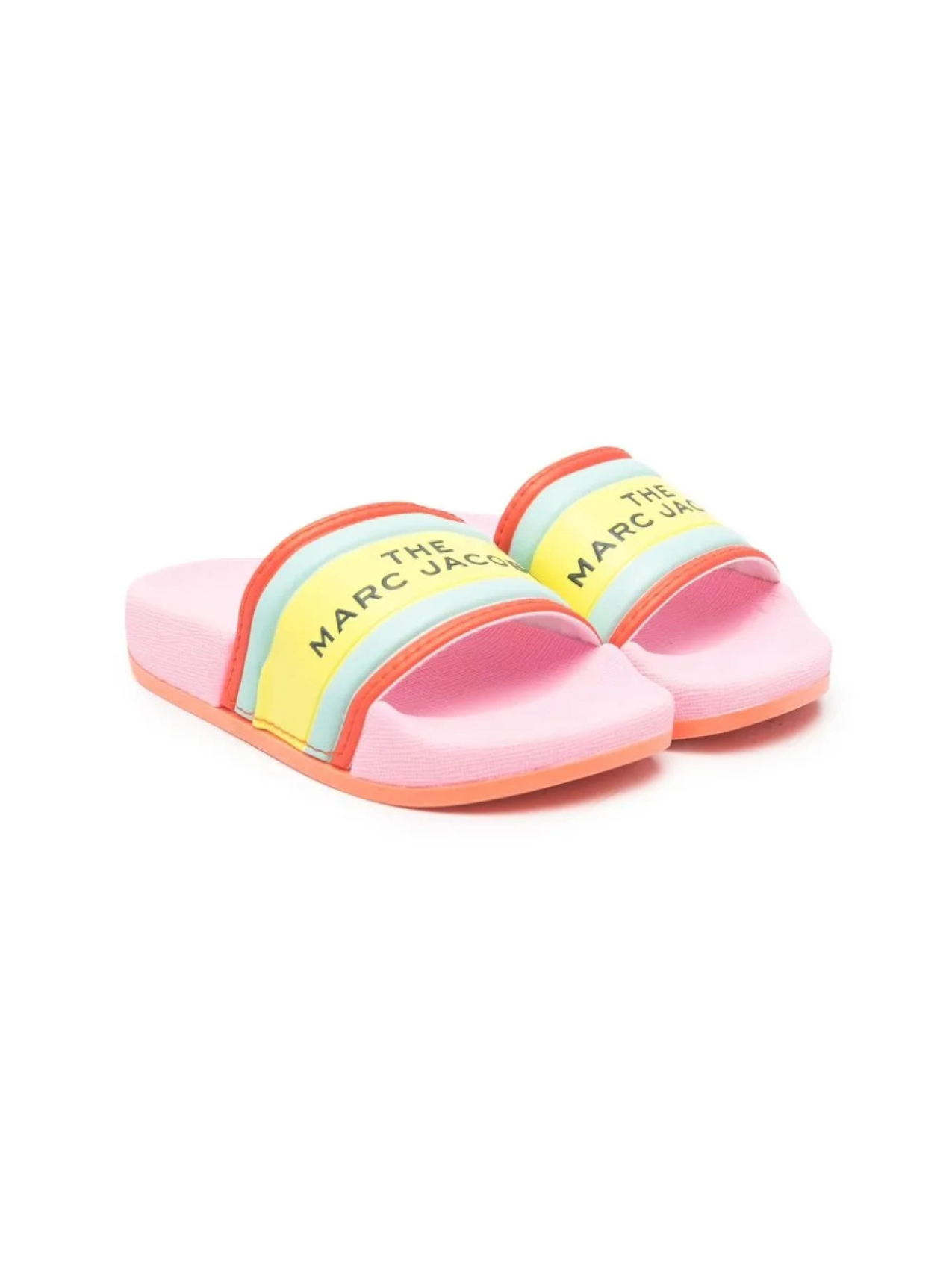 

Marc Jacobs Kids шлепанцы с логотипом, розовый