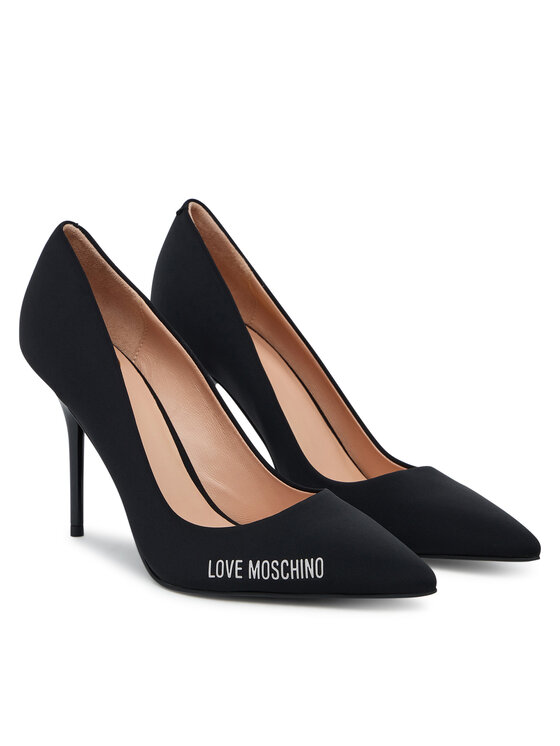 Туфли на высоком каблуке JA10299G1NIM000040 Love Moschino, чёрный — фото 2