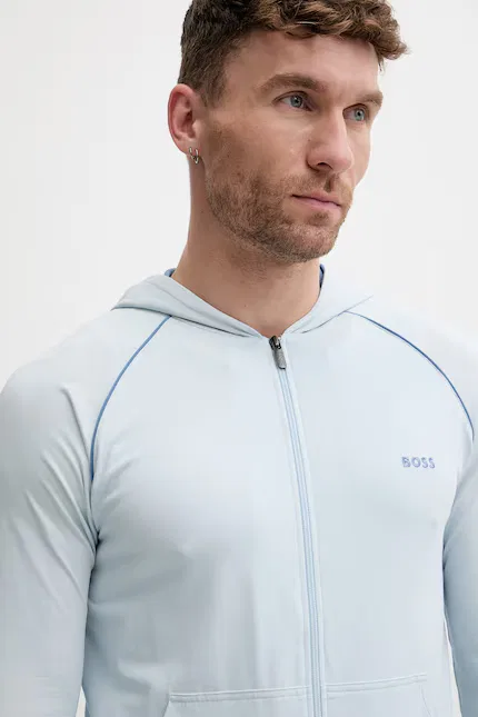 Олимпийка с капюшоном на молнии Mix&Match Jacket H BOSS, синий — фото 4
