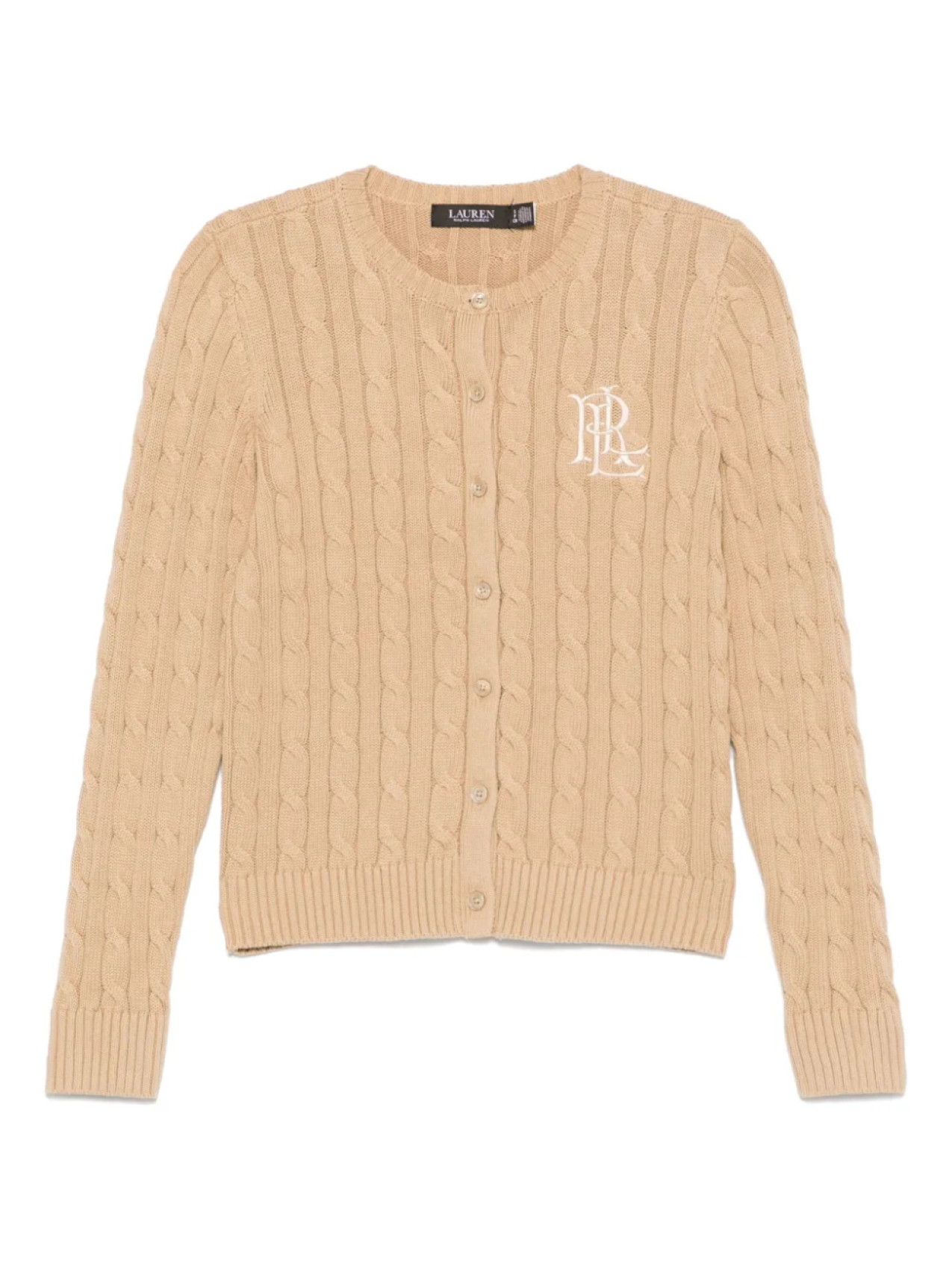

Кардиган с вышитым логотипом Lauren Ralph Lauren, нейтральный