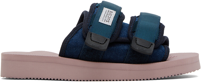 

Синие и розовые сандалии MOTO-FEab Suicoke