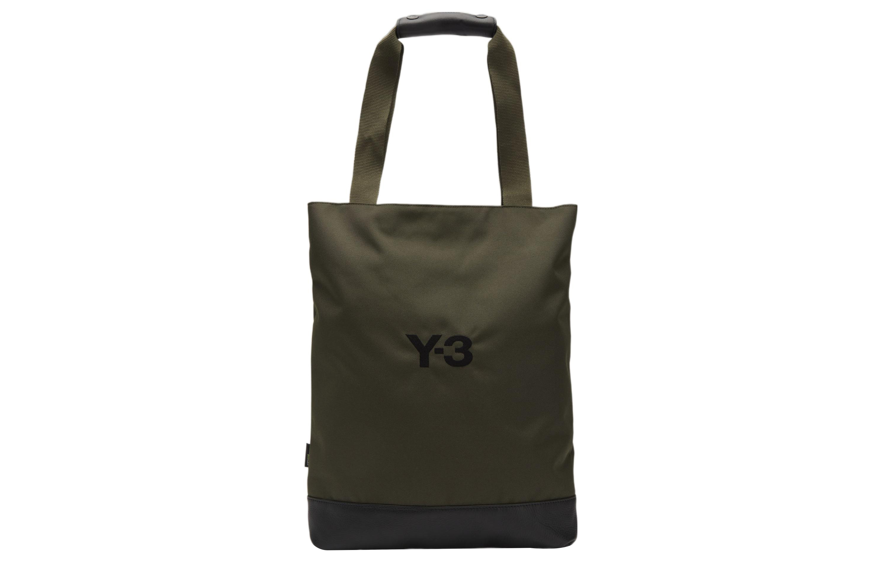

Y-3 Кожаная сумка-шоппер Y 3 через плечо унисекс зеленая