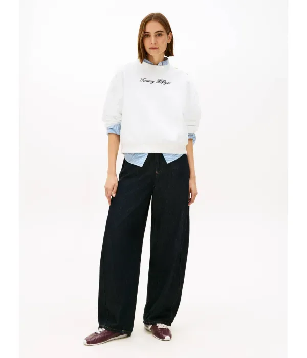 Толстовка relaxed fit Tommy Hilfiger, экрю — фото 2