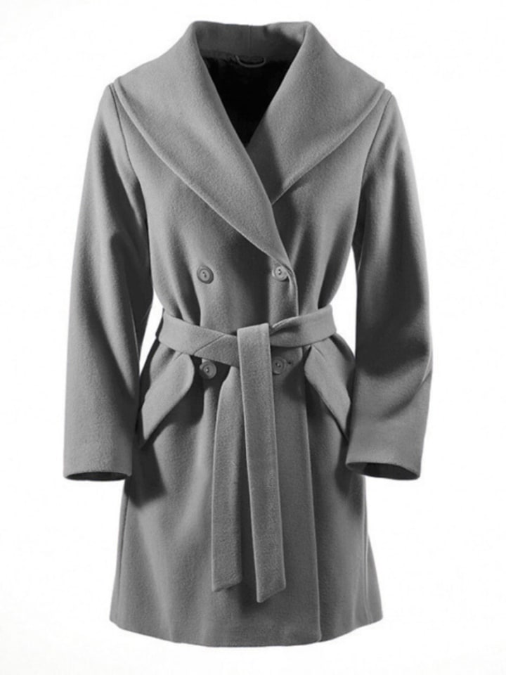 

Шерстяная куртка серебристо-серого цвета Heine