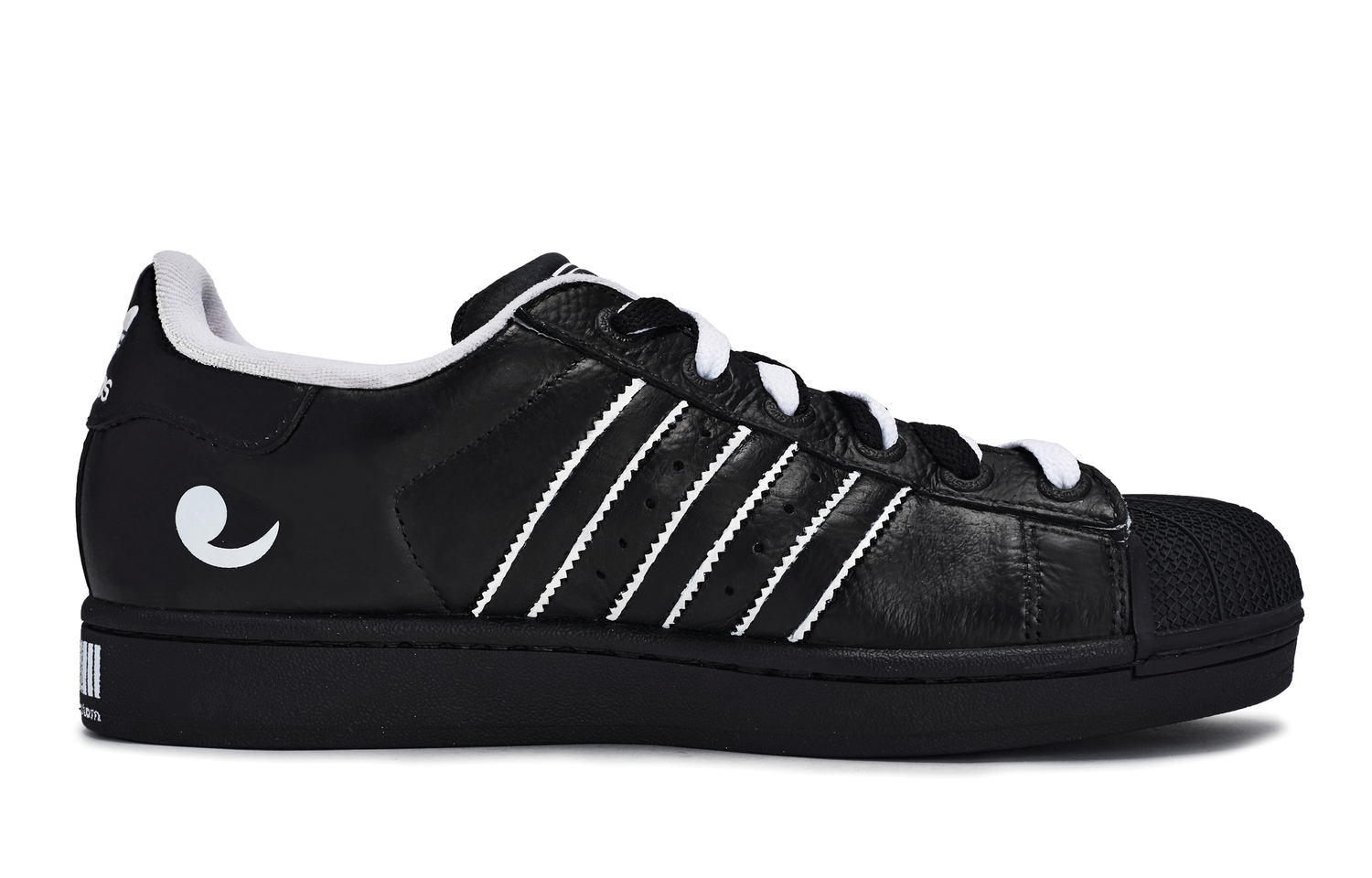 Adidas Originals Superstar 2 811 Manufacturing, низкие скейтбордические кроссовки Reverse Yin Yang, унисекс, черный с белым — фото 3