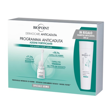 

Dermocare Anti-Hair Loss для мужчин 20 ампул и шампунь 200 мл Biopoint