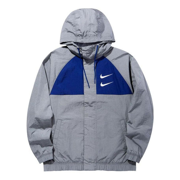 

Куртка Nike Sportswear Swoosh Windproof Sports Woven Jacket Gray, мультиколор