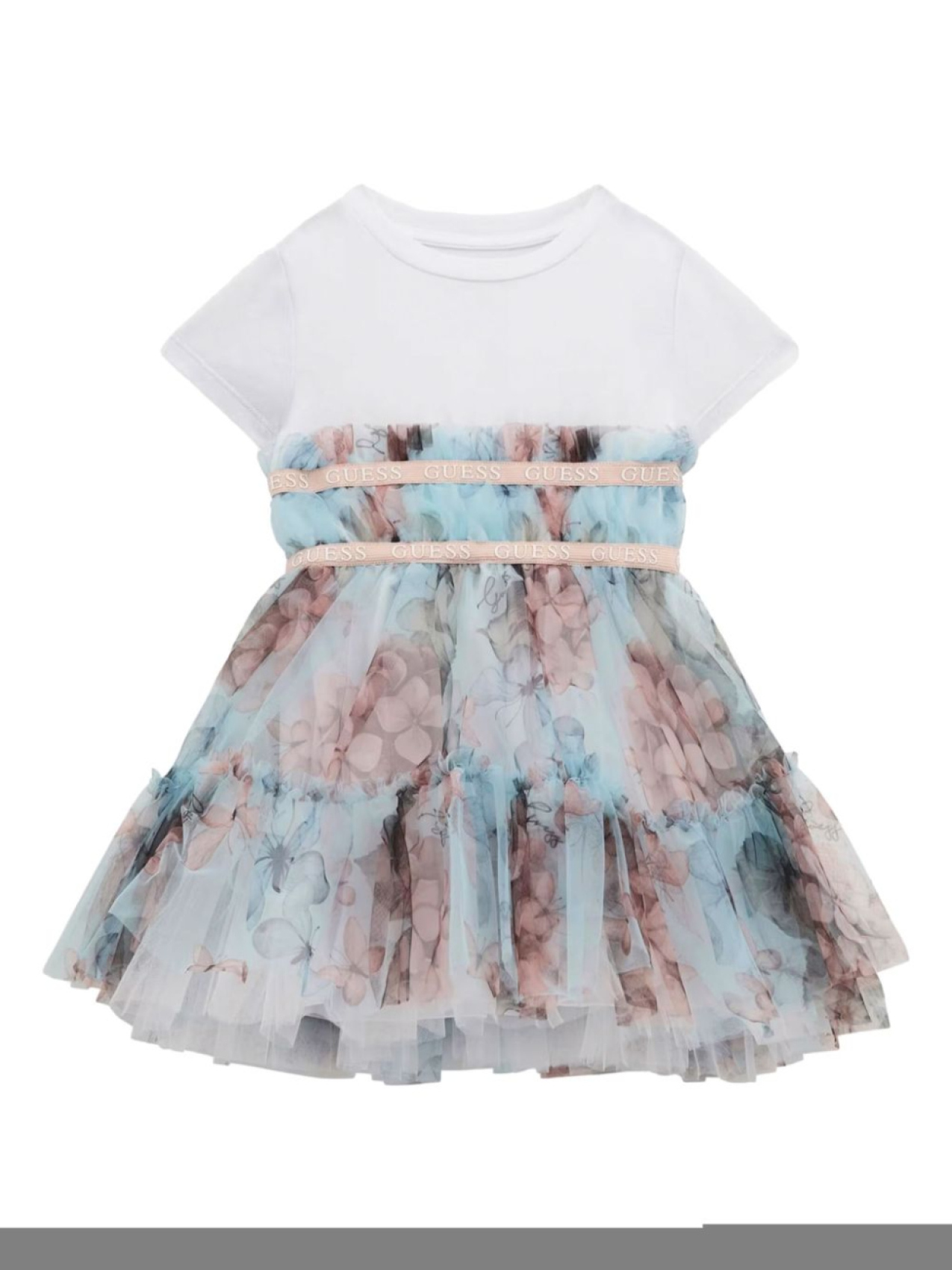

Guess детское платье с оборками guess kids, синий