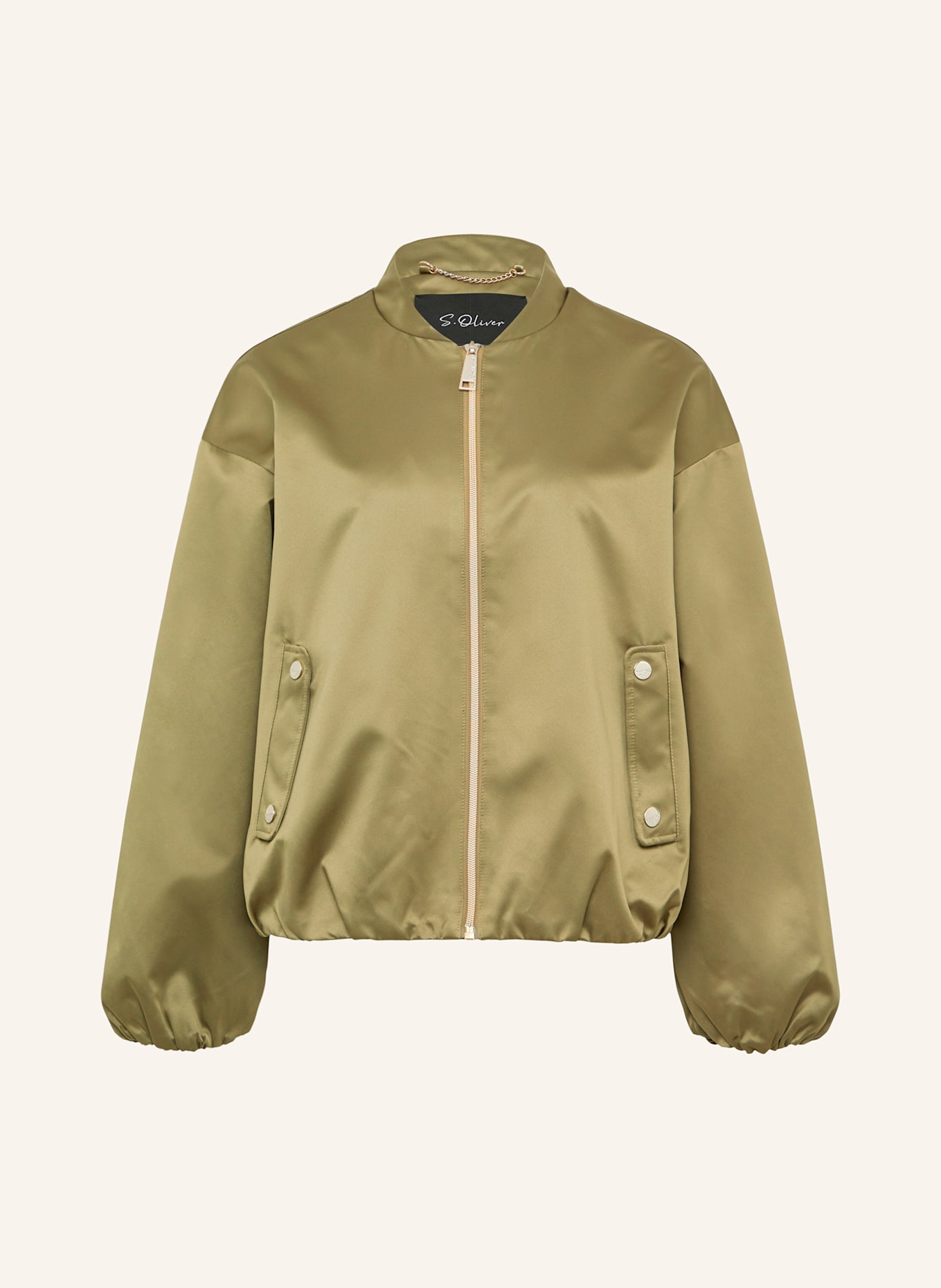 

Атласный блузон S.Oliver Black Label, зеленый