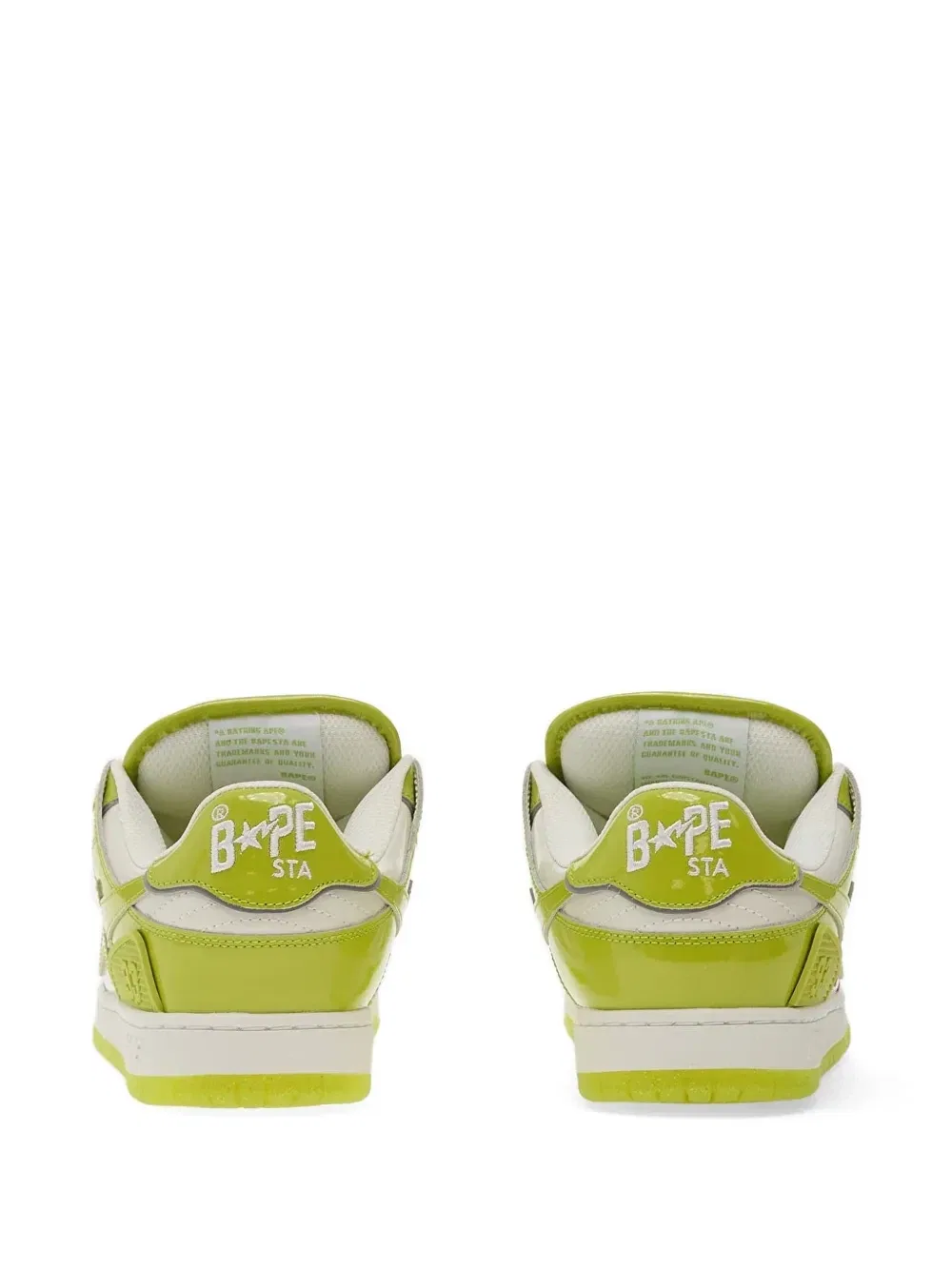 Кроссовки Sk8 Sta Bold 1 A BATHING APE, зеленый — фото 3