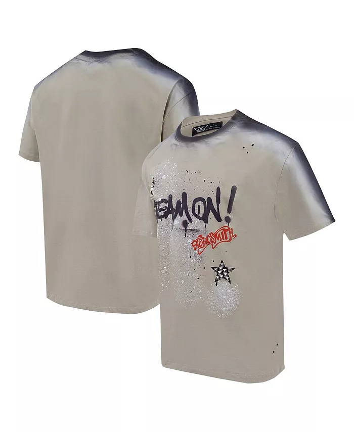 

Мужская свободная футболка Aerosmith Sprayed Dream On в бежевом цвете Freeze Max