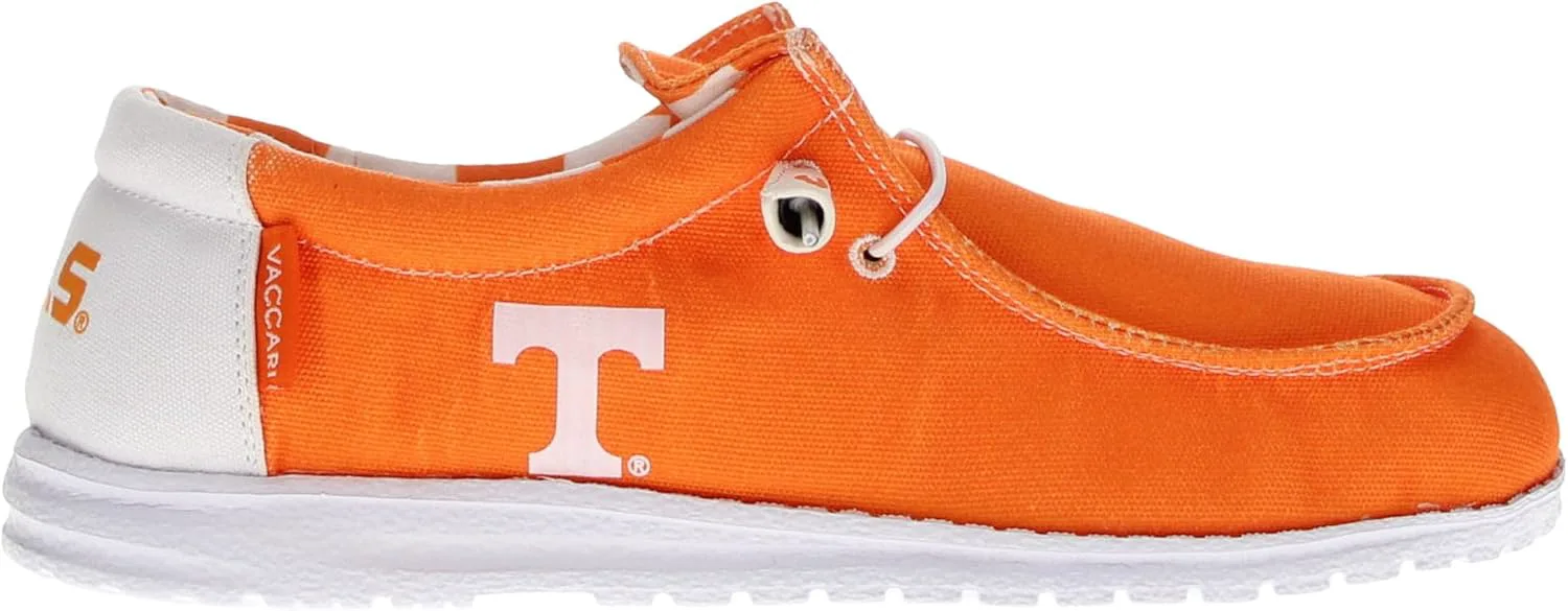 

Мужские слипоны из холщовой ткани Vaccari Nate NCAA | Удобная и легкая повседневная обувь, оранжевый/белый