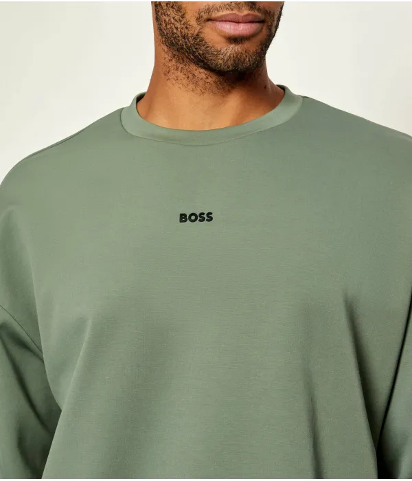 Толстовка Стенсона Oversize fit Boss Green, зеленый — фото 4