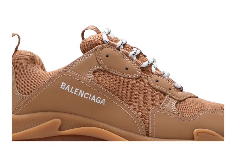 Кроссовки Balenciaga Triple S Sneaker 'Clear Sole - Light Camel', коричневый — фото 2