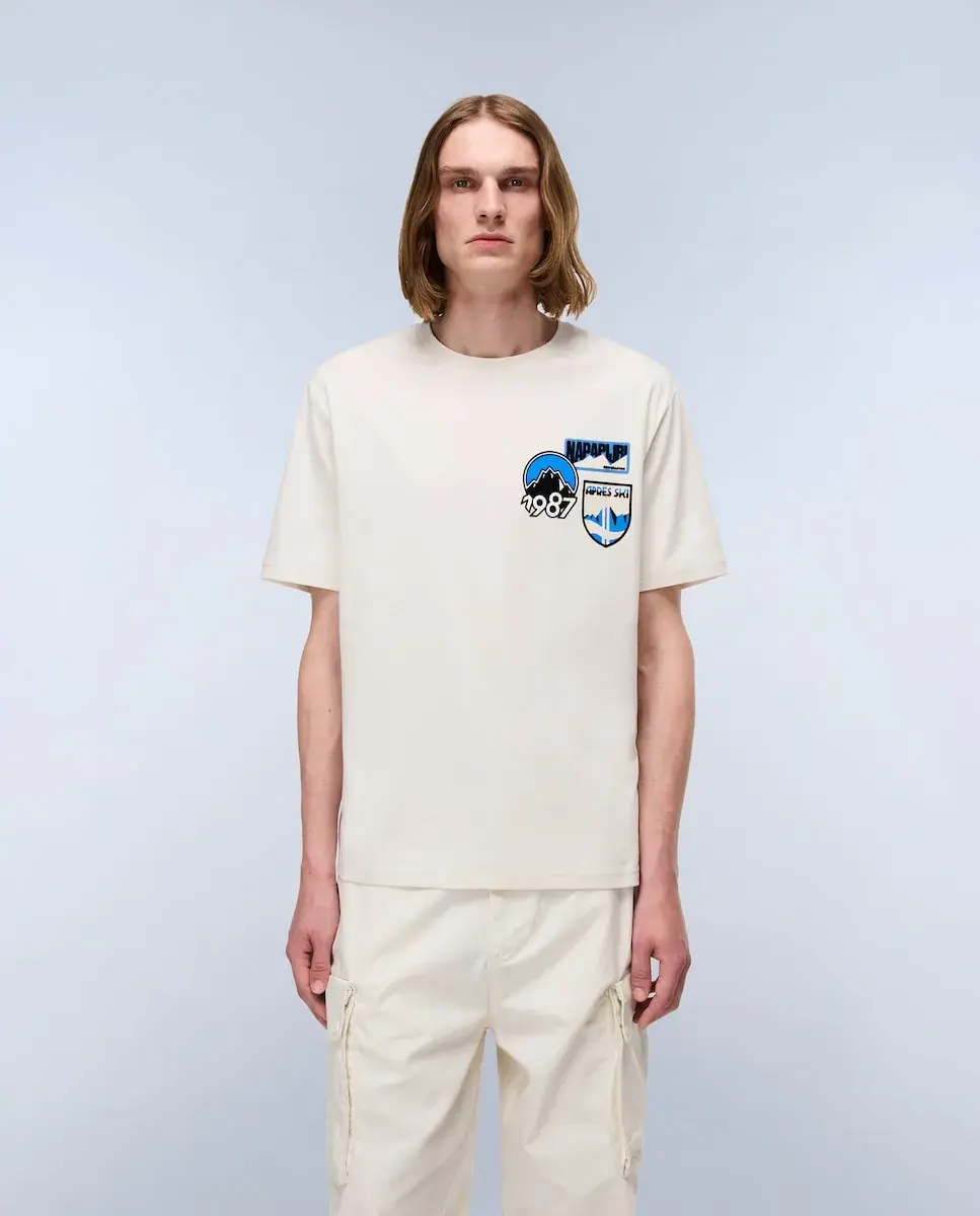 

Мужская футболка с коротким рукавом Napapijri, белый