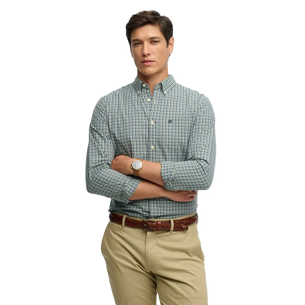 

Рубашка с длинным рукавом Superdry Preppy Poplin, зеленый