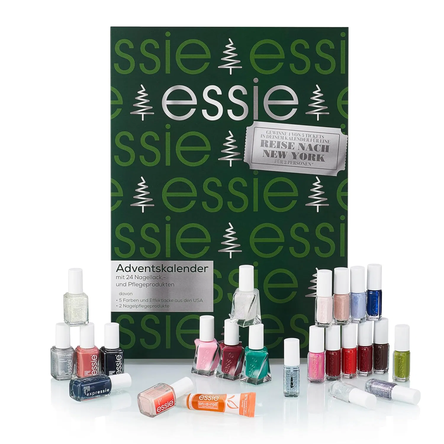Адвент-календарь essie с эксклюзивными оттенками из США, 24 двери Essie