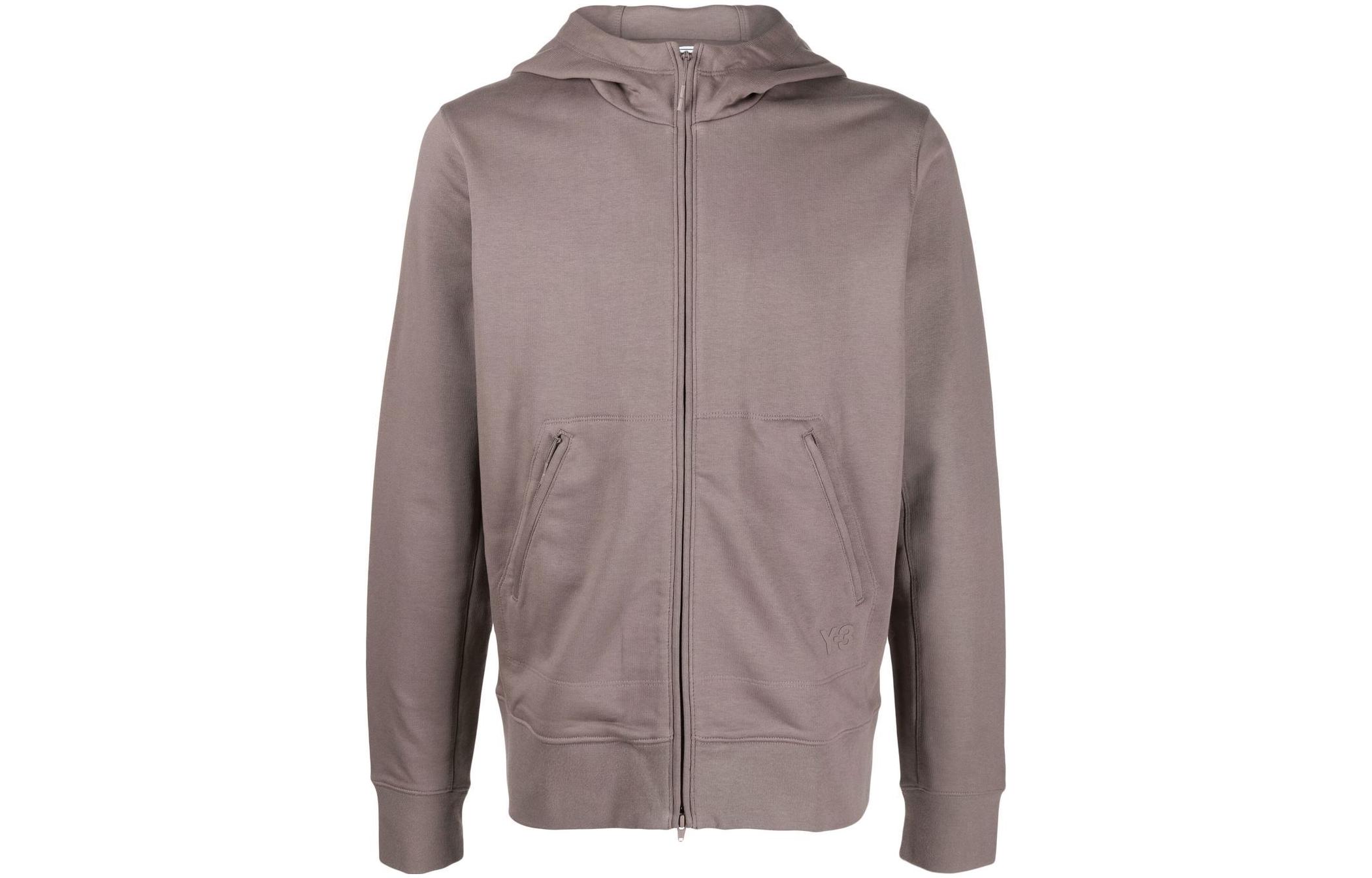 

Хлопковая толстовка Y 3 с молнией Y-3, серый