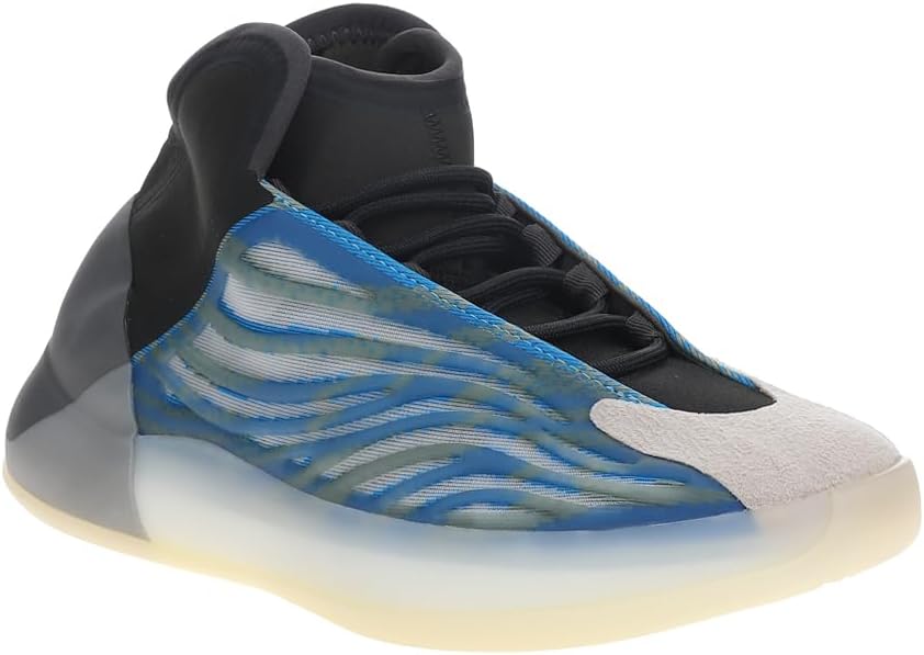 Детские кроссовки adidas Yeezy Quantum на шнуровке для мальчиков, синий — фото 2