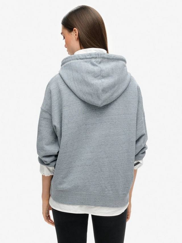 Толстовка на молнии с перекрашенным логотипом essential Superdry, цвет Blue Fog — фото 2
