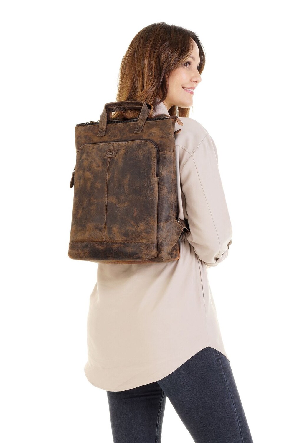 

Рюкзак, натуральная кожа BAGAN, коричневый