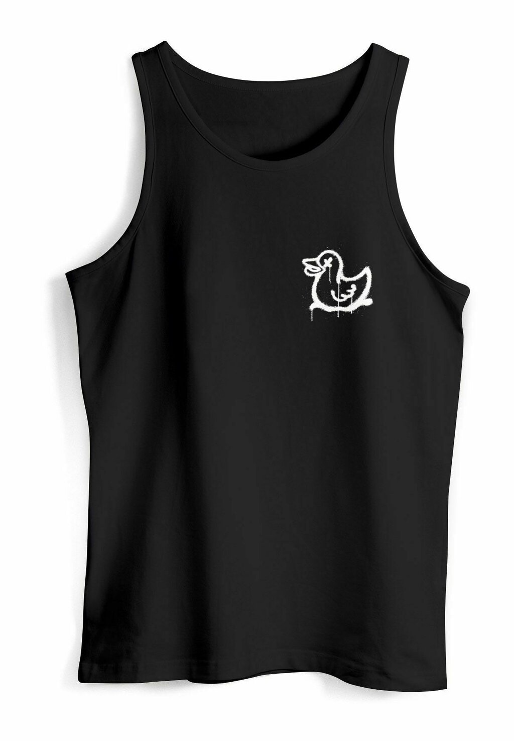 

Топ TANK AUFDRUCK DRIPPY DUCK ENTE GRAFFITI STYLE PRINT Neverless, черный