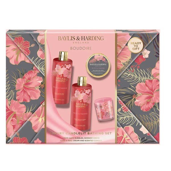 

Baylis & Harding Boudoire, набор косметики, 3 предмета + свеча