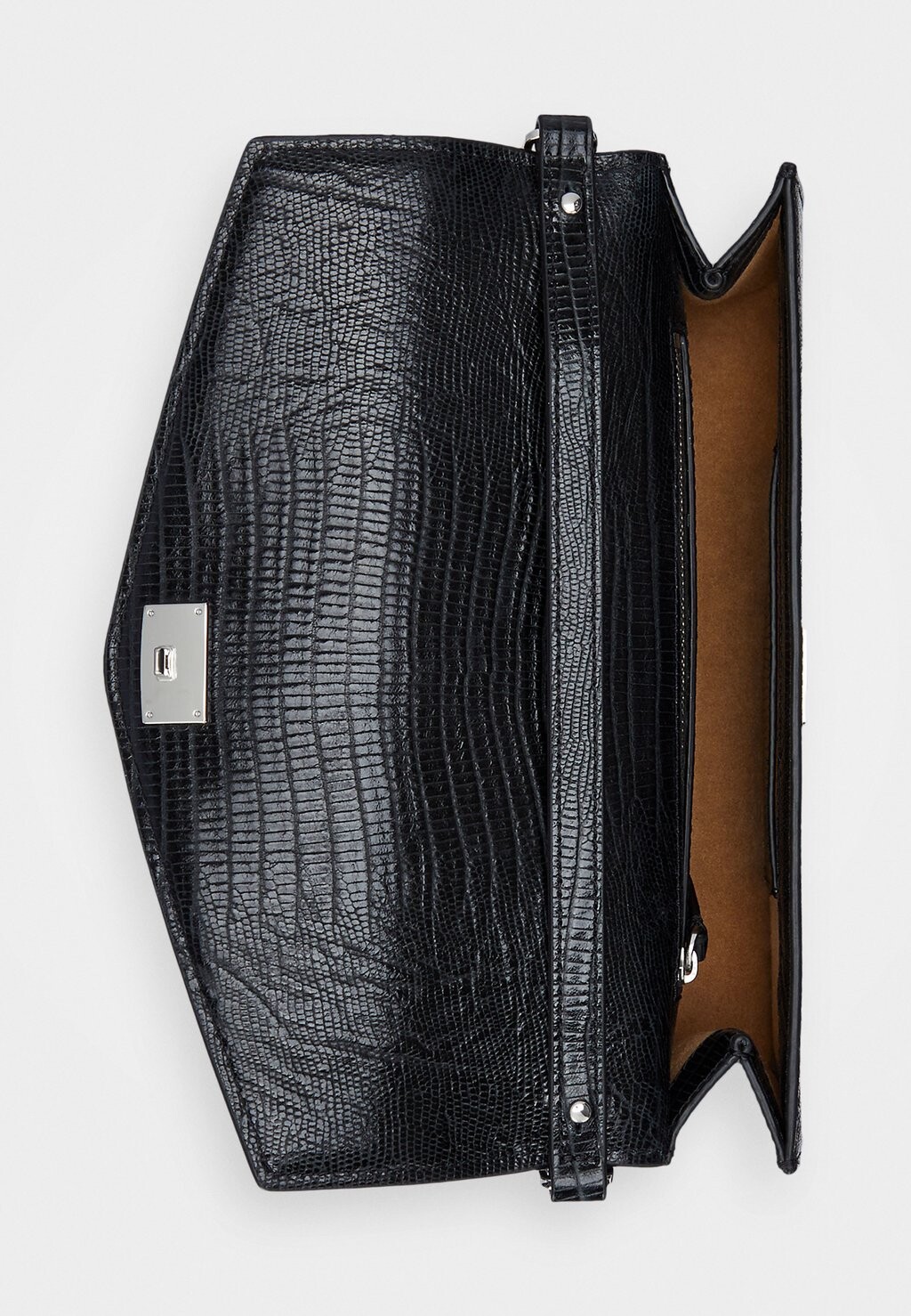 

Сумочка LIZARD-EMBOSSED MEDIUM SAWYER BAG Ralph Lauren, черный